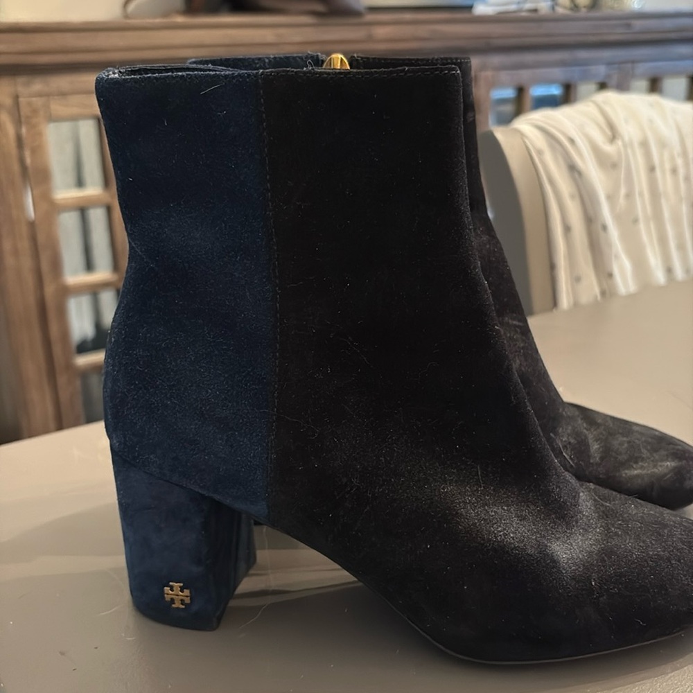 Tory Burch heeled short boots two tone